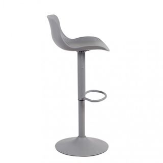 Sgabello Bar Regolabile con Poggiapiedi 360 Grigio