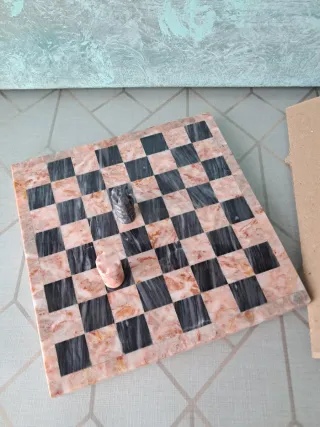 Tablero de ajedrez de mármol 18x18