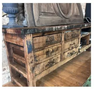 Mueble de Almacén Madera y Metal