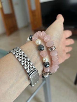 Pulsera de cuarzo rosa Thomas Sabo