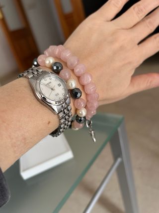 Pulsera de cuarzo rosa Thomas Sabo