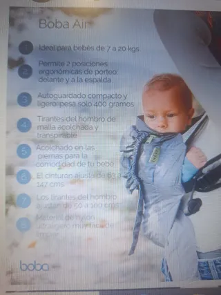 Mochila NUEVA Boba Air Gris