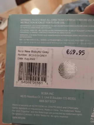 Mochila NUEVA Boba Air Gris