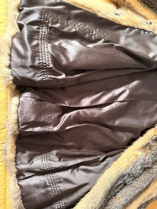 Abrigo de piel de zorro