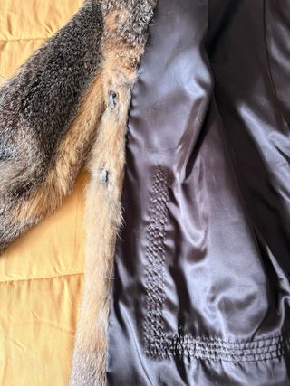 Abrigo de piel de zorro