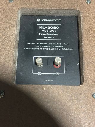 Pareja Kenwood KL-2080 Vintage Altavoces