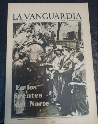 La vanguardia. Barcelona. 3 de septiembre de 1936