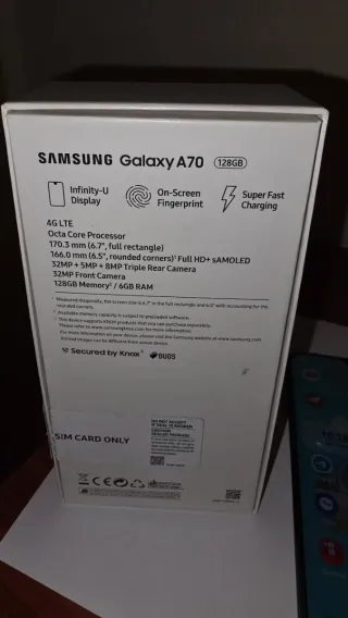 Móvil Samsung A70 128GB Dual SIM