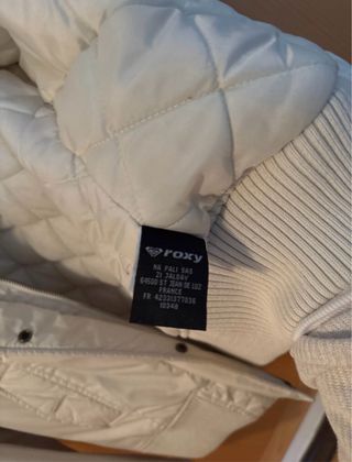 Chaqueta Roxy Beige con Capucha y Pelo