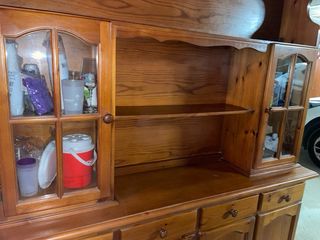 Estantería Comedor Madera y Cristal