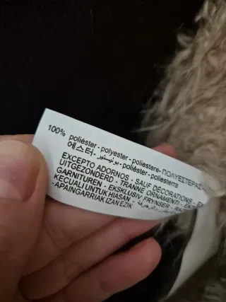 Chaqueta pelo Zara beige Talla M