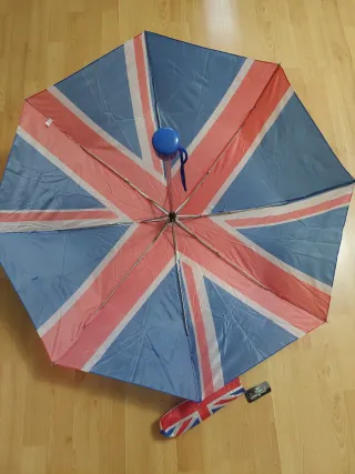 Paraguas plegable Union Jack con funda
