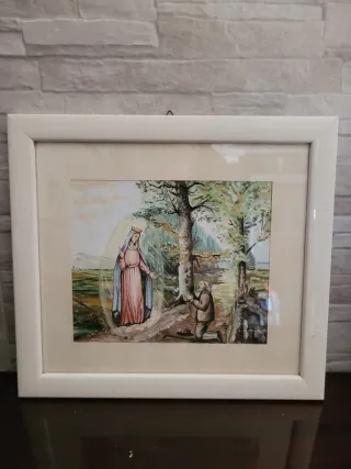 Quadro Madonna dei Miracoli vintage