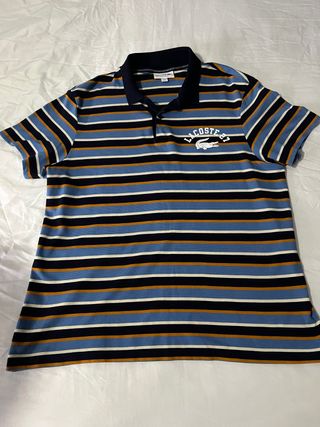 Polo Lacoste Rayas Talla L