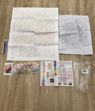 Kit Pittura Tela 40x50 Acrilici Nuovo