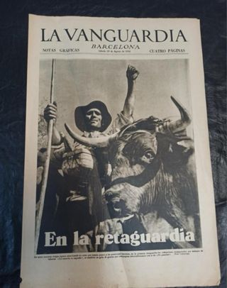 La vanguardia. Barcelona. 29 de agosto de 1936