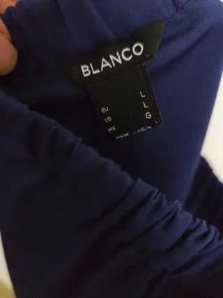 Blusa mujer azul hombros descubiertos