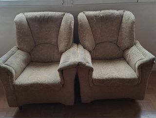 2 Butacas de salón tela