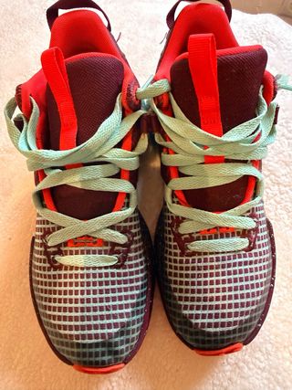 Zapatilla Nike LeBron Naranja y Morado