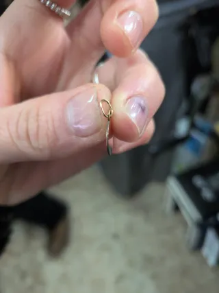 Chapa Redonda Oro 18k 1 cm