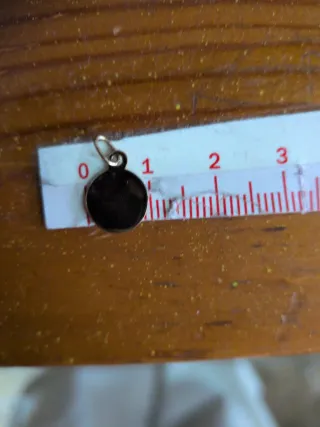 Chapa Redonda Oro 18k 1 cm