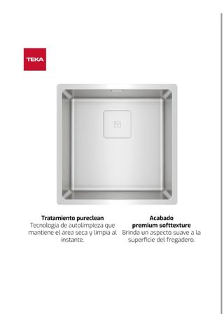 Fregadero Acero Inox 40x40cm