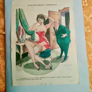 Vignetta Ragionamenti Femminili 1950