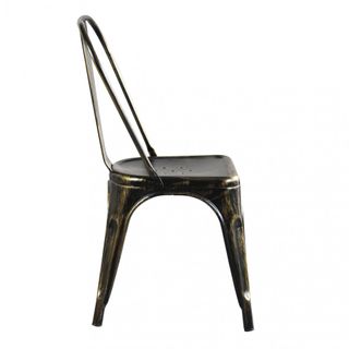 Sedia in Metallo Stile Industrial Finitura Antica