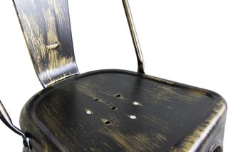 Sedia in Metallo Stile Industrial Finitura Antica