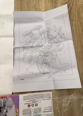 Kit di Pittura Colori Acrilici con i numeri 40*50