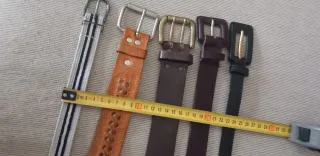 Lote 5 cinturones: negro, marrón