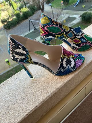Tacones Multicolor Talla 39