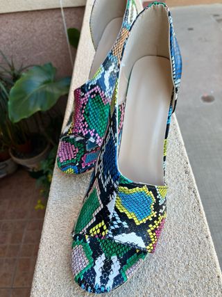 Tacones Multicolor Talla 39