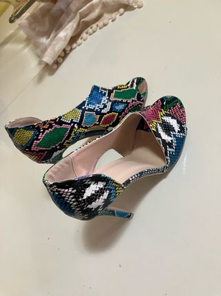 Tacones Multicolor Talla 39