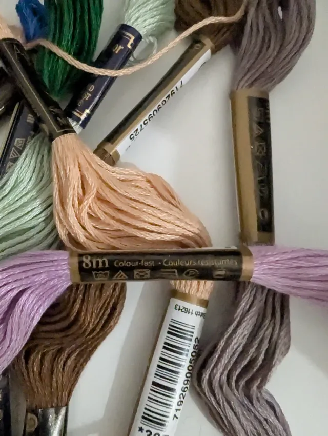 10 Madejas Hilos Anchor Algodón Retorcido 8m