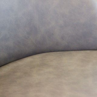 Poltrona Pranzo Imbottita Ecopelle Metallo Marrone