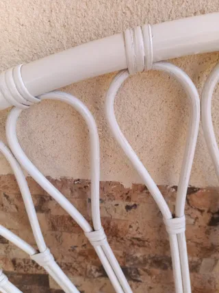 Cabecero de mimbre vintage
