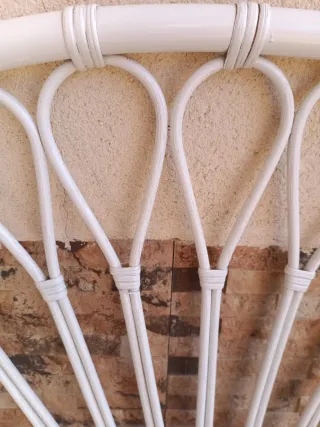 Cabecero de mimbre vintage