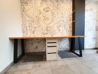 Mesa de oficina a medida 70x225cm