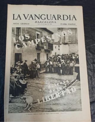 La vanguardia. Barcelona. 20 de agosto de 1936