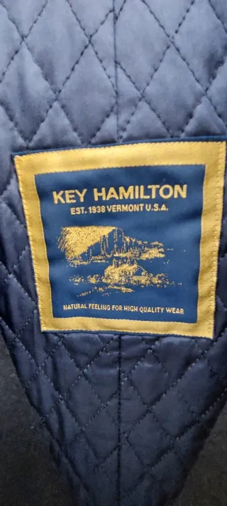 Cappotto Key Hamilton Uomo Blu