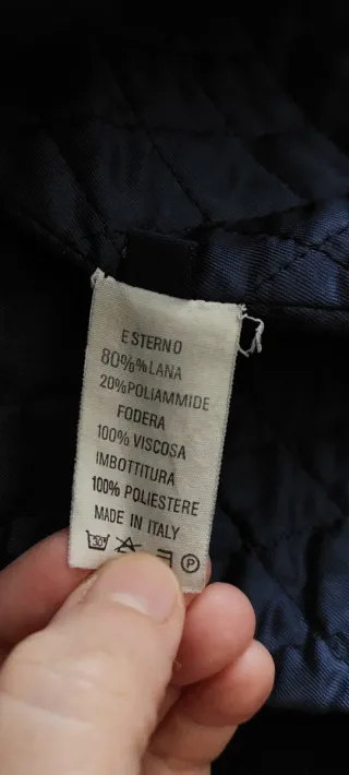 Cappotto Key Hamilton Uomo Blu