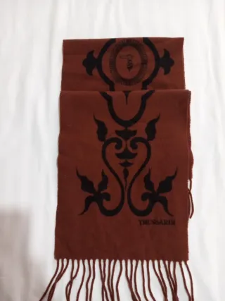 Sciarpa Trussardi marrone con frange