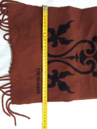 Sciarpa Trussardi marrone con frange