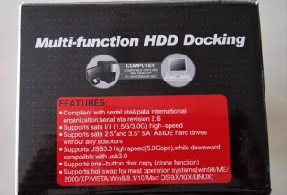 Docking Station HDD Triple + 4 Discos SATA/IDE