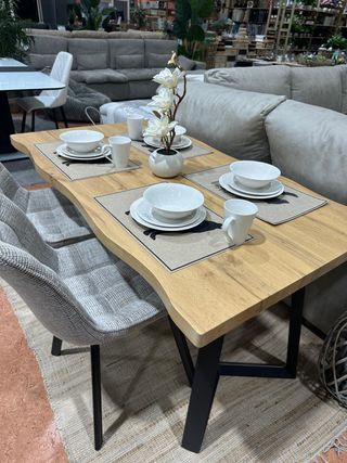 Mesa Comedor Madera 140cm Pata Negra