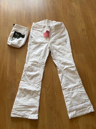 Pantalón de esquí para mujer Wedze blanco