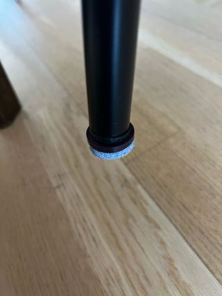 Set 4 Sillas Tapizadas Marrón Metal Negro SKLUM