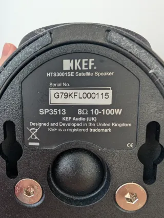 Altavoces KEF HTS3001SE Negro