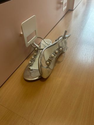 Sandalias Novia Menbur Plata